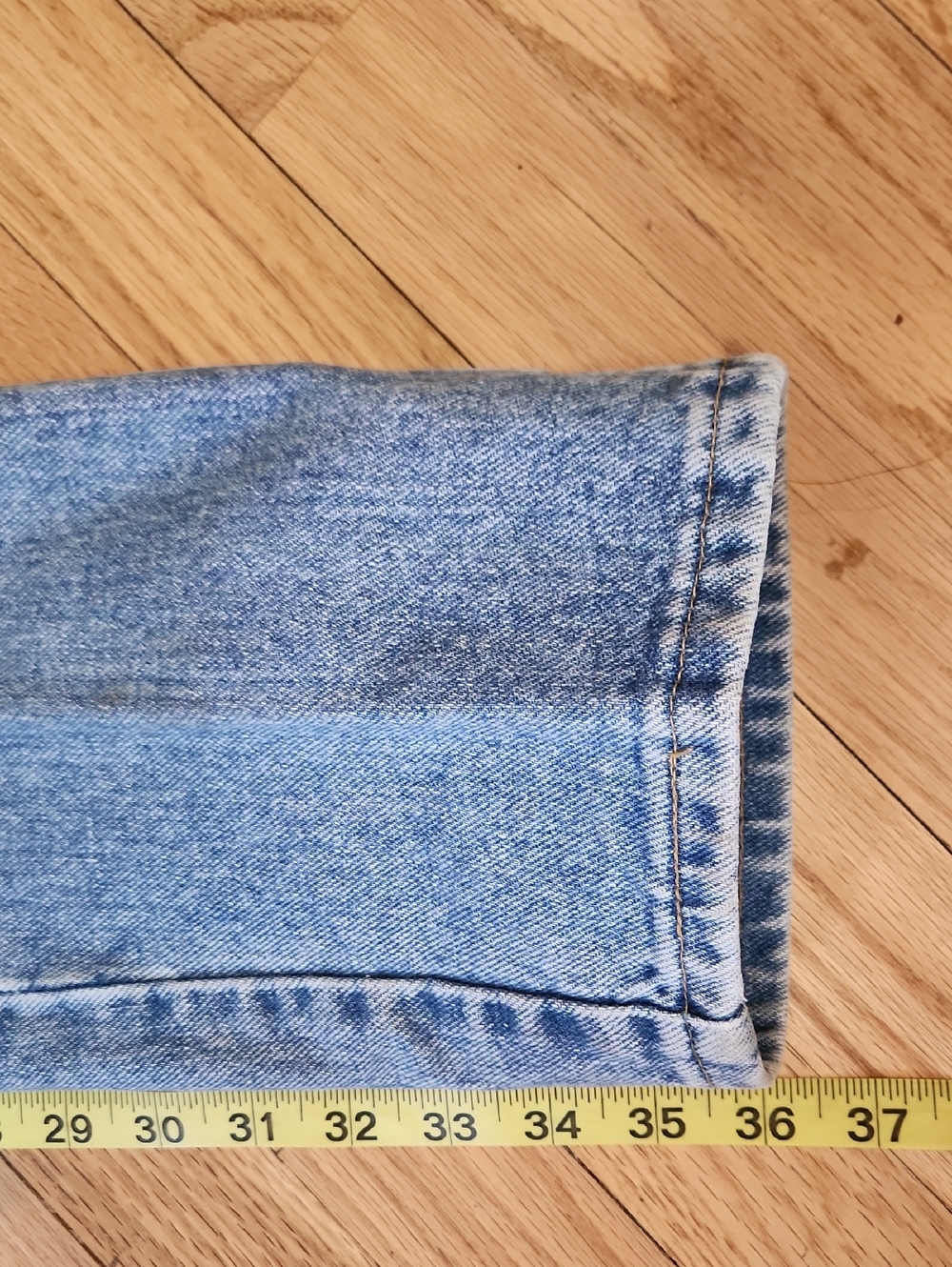 Vintage Womens Wrangler Light Blue Denim Jeans 5 X 36 Made In USA 100% Cotton - Picture 5 of 12